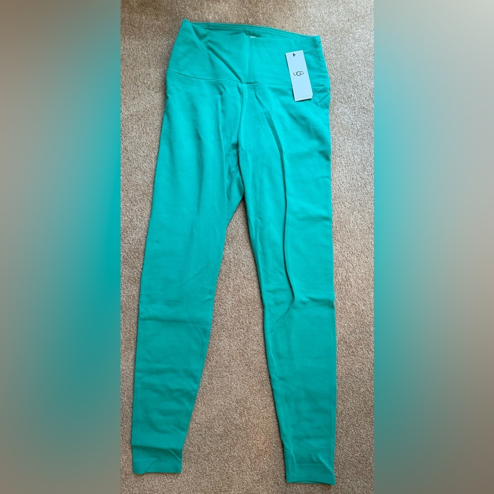 UGG Green Leggings High-Rise Stretchy Bottoms Sz M New